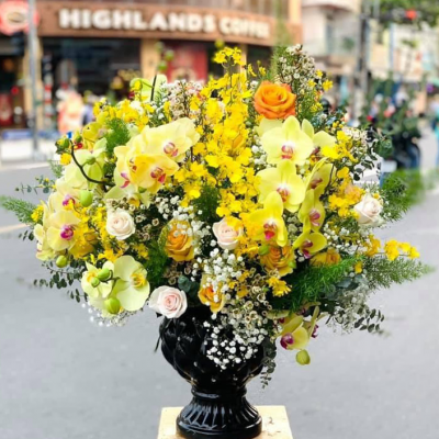 Beautiful flower in vase